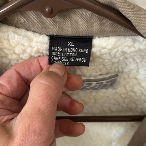 Bullhead winter jacket Men's Tan Jacket with Sherpa Lining - Picture 2 of 4